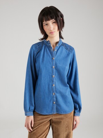 GARCIA Blouse in Blauw: voorkant