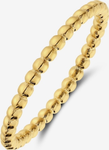 Lucardi Ring 'Glitzerndes Basic' in Gold: Vorderseite