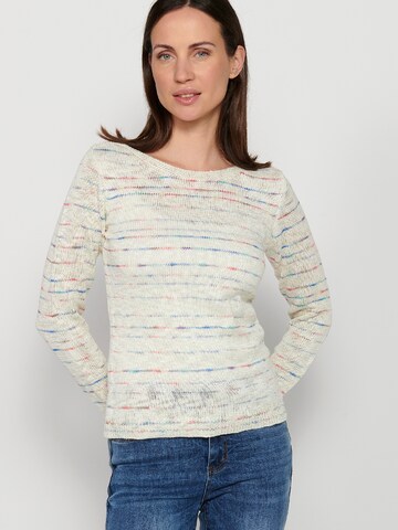 KOROSHI Sweater in White: front