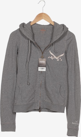 SANSIBAR Kapuzenpullover XS in Grau: Vorderseite