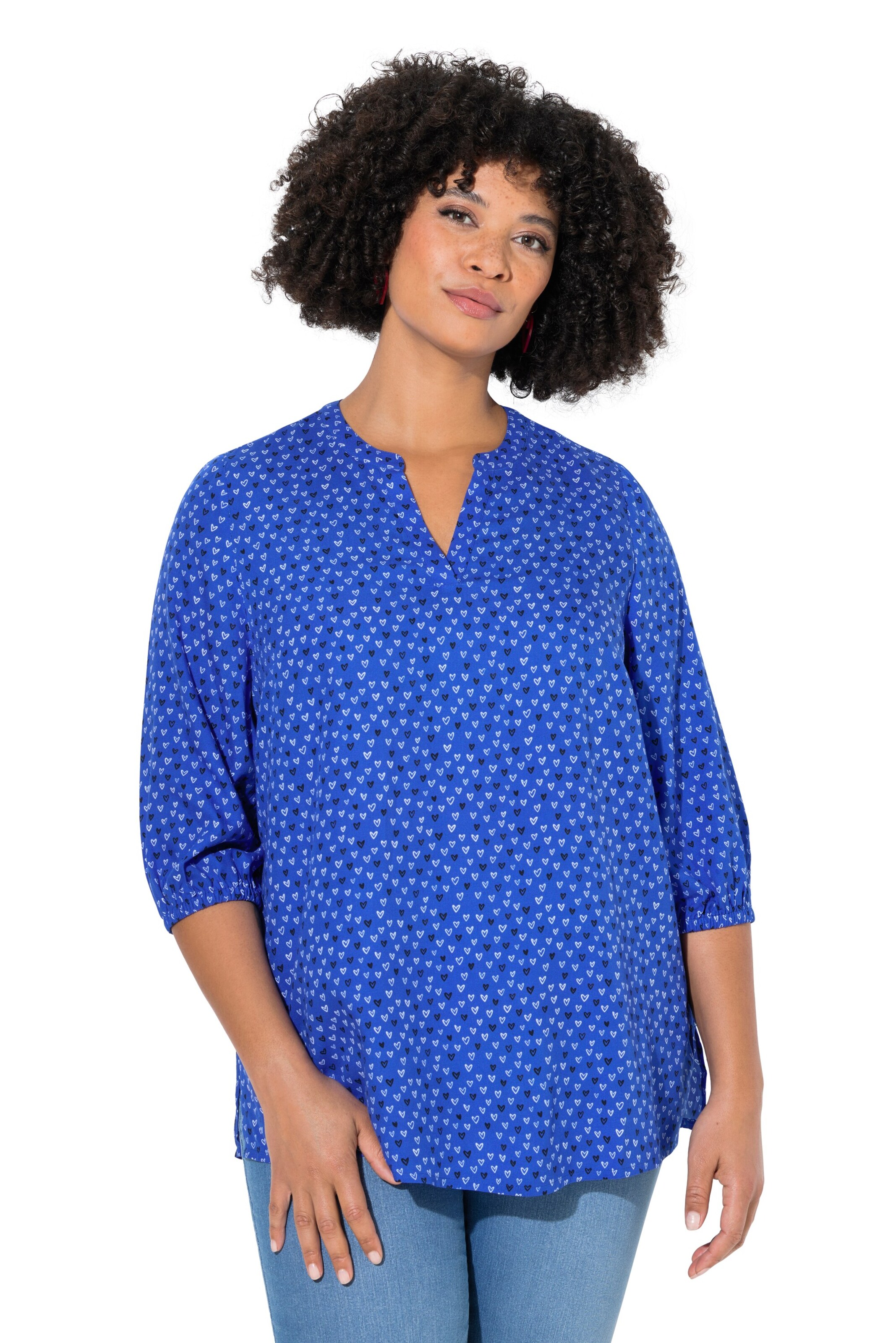 Angel of Style Bluse in Blau: Vorderseite
