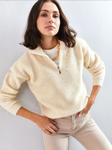 Pull-over 'Pullover' Bianco Lucci en beige