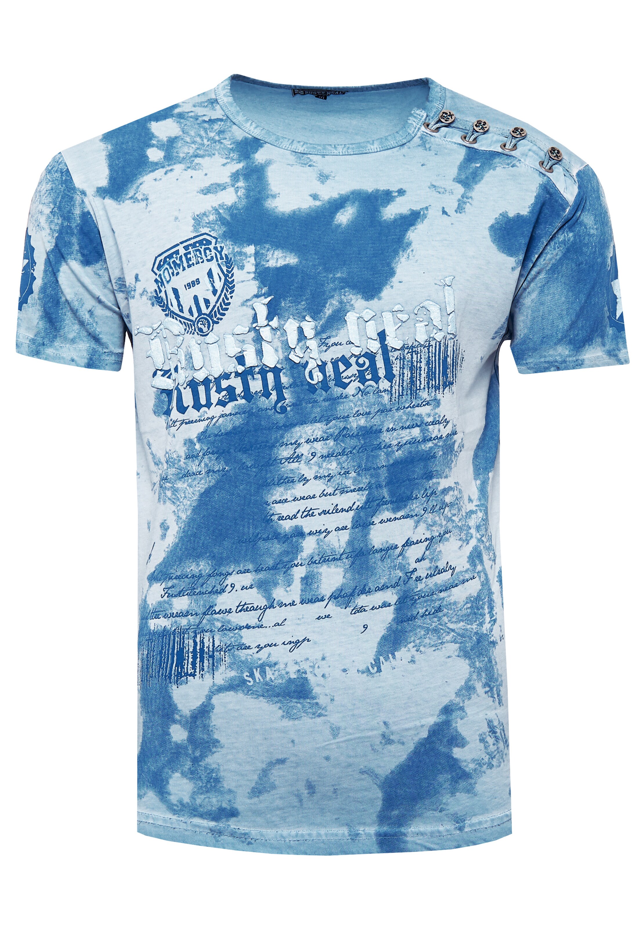 Rusty Neal T-Shirt in Blau: Vorderseite