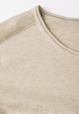 CECIL Rundhalspullover in Beige
