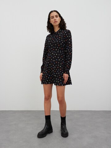 EDITED Shirt Dress 'Dorisa' in Black