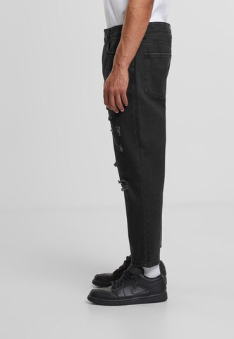 2Y Premium Loosefit Jeans in Schwarz