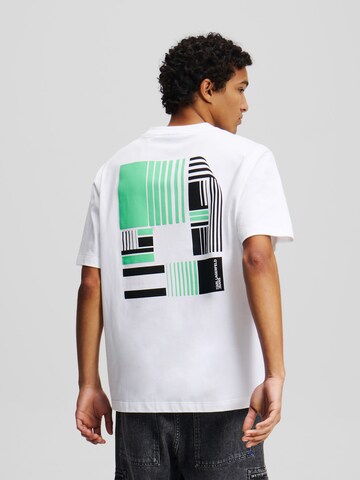 Maglietta 'GRAFIK' di KARL LAGERFELD JEANS in bianco