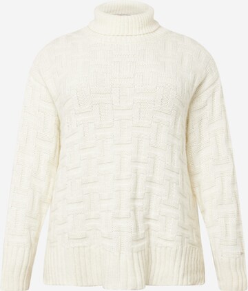 Tommy Hilfiger Curve Pullover i hvid: forside