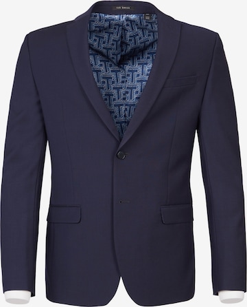 Coupe slim Veste de costume 'Panama' Ted Baker en bleu : devant