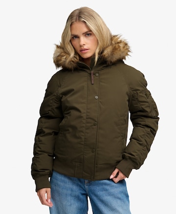 Superdry & Co Winterjas 'MA1' in Groen: voorkant