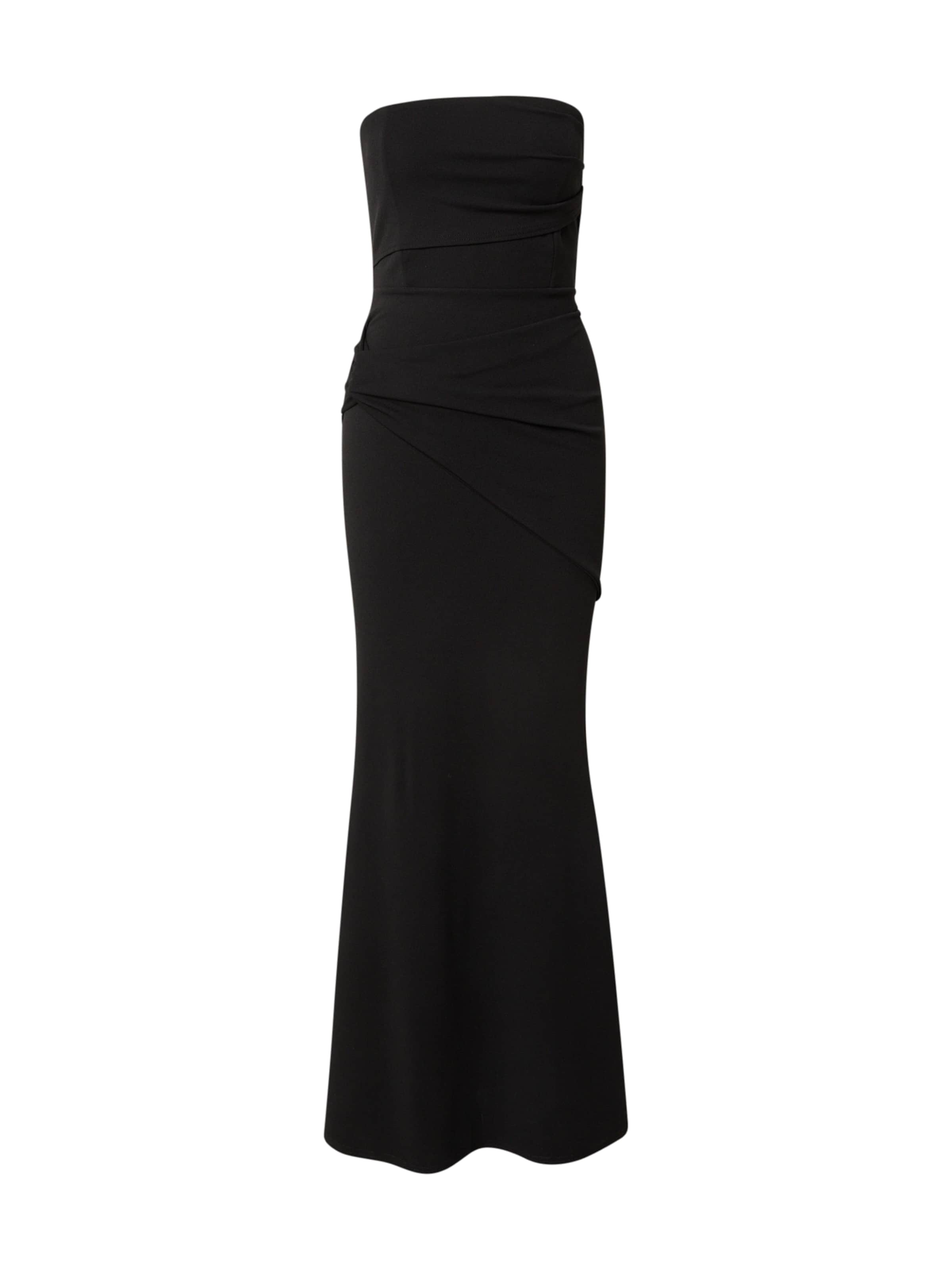 Robe de soirée Sistaglam en noir : devant