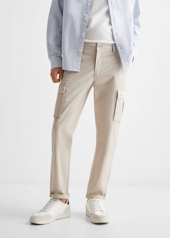 MANGO TEEN Regular Pants in Grey: front