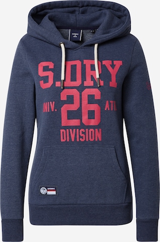 Sweat-shirt Superdry en bleu : devant