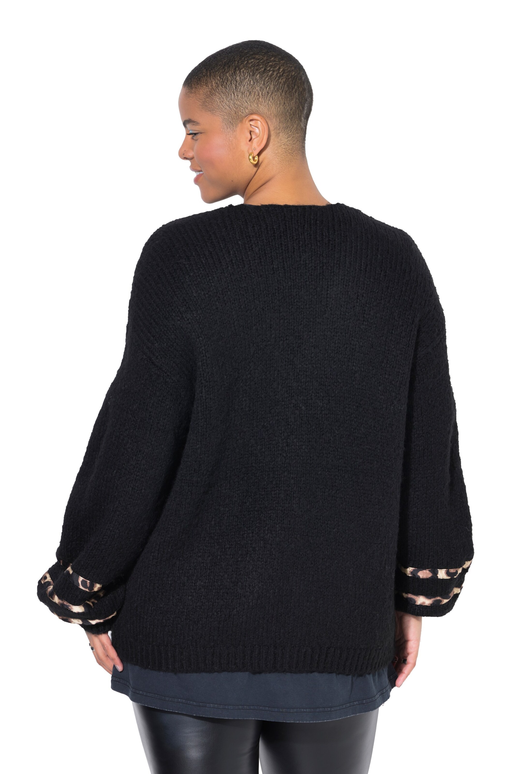 Studio Untold Knit Cardigan in Black