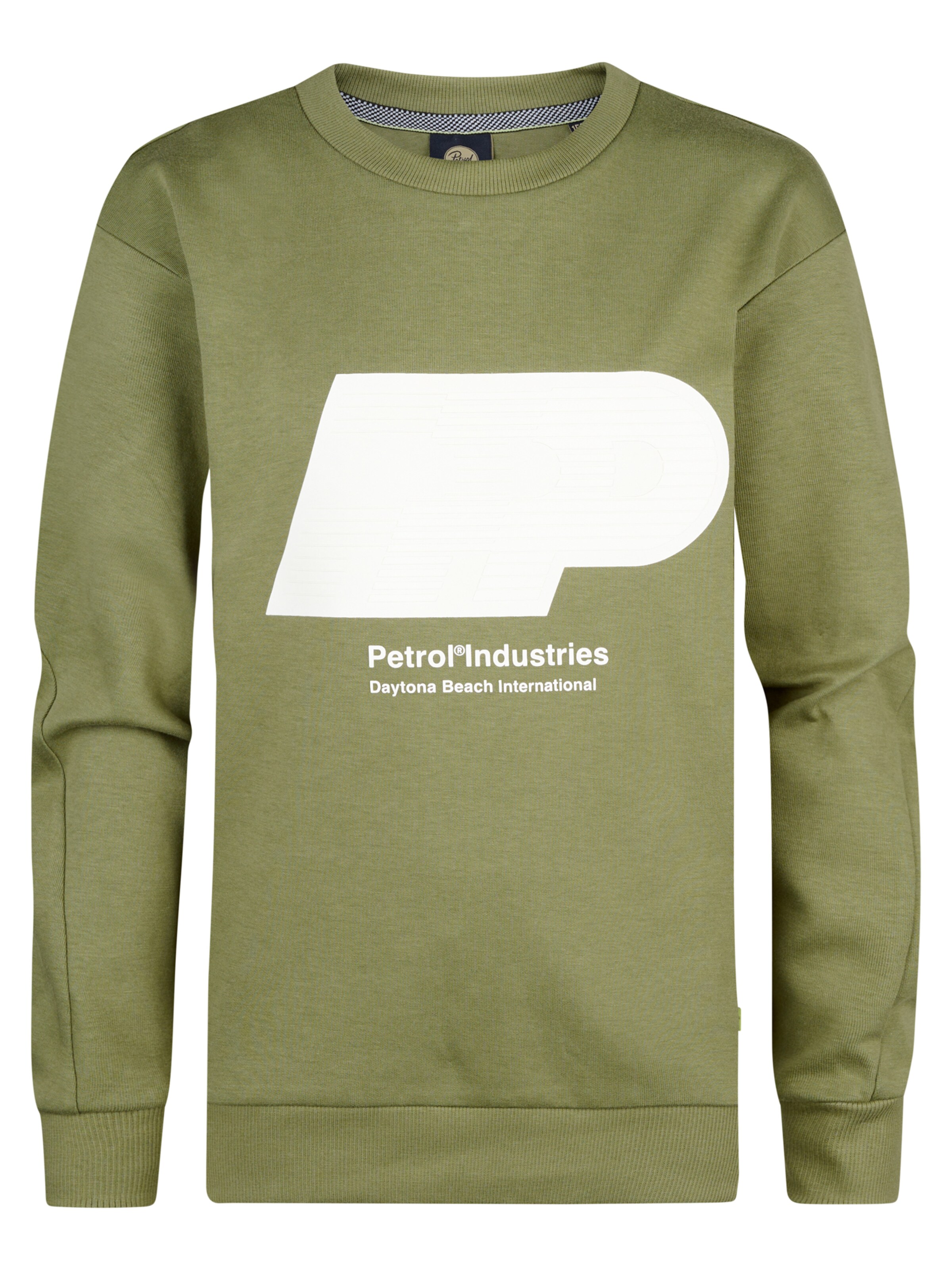 Petrol Industries Sweatshirt 'Harborview' in Green: front