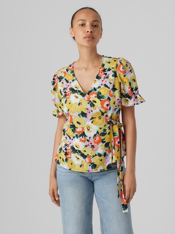 Vero Moda Petite Bluse 'CARY OLIVIA' in Gelb: predná strana