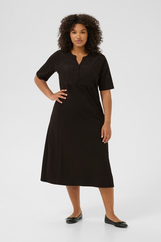 Robe 'Merinda' KAFFE CURVE en noir : devant