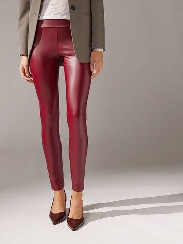CALZEDONIA Skinny Leggings 'thermo' in Red