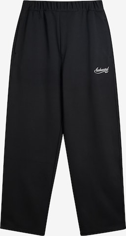 Baggy Pantaloni di Bershka in nero: frontale