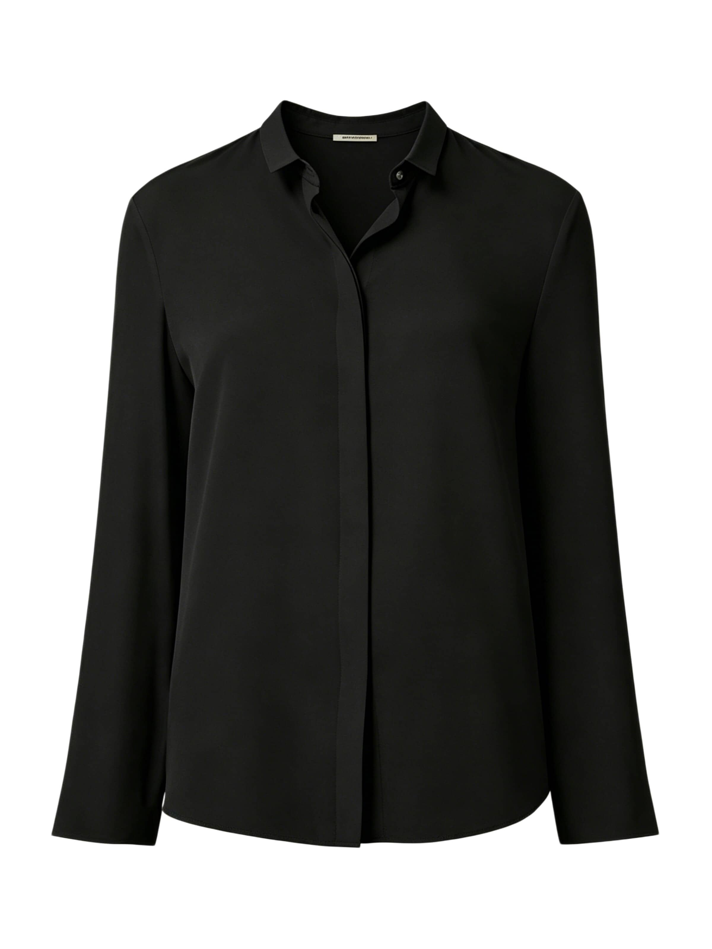 Lilysilk Blouse in Zwart: voorkant