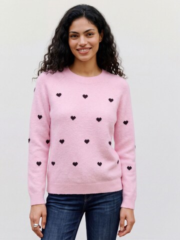 Pull-over 'VMDoffy' VERO MODA en rose : devant