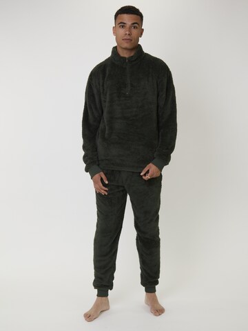 Loungeable Tapered Pyjamahose in Grün