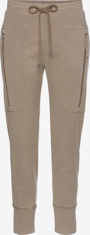 MAC Tapered Pants 'Future 2.0' in Beige: front