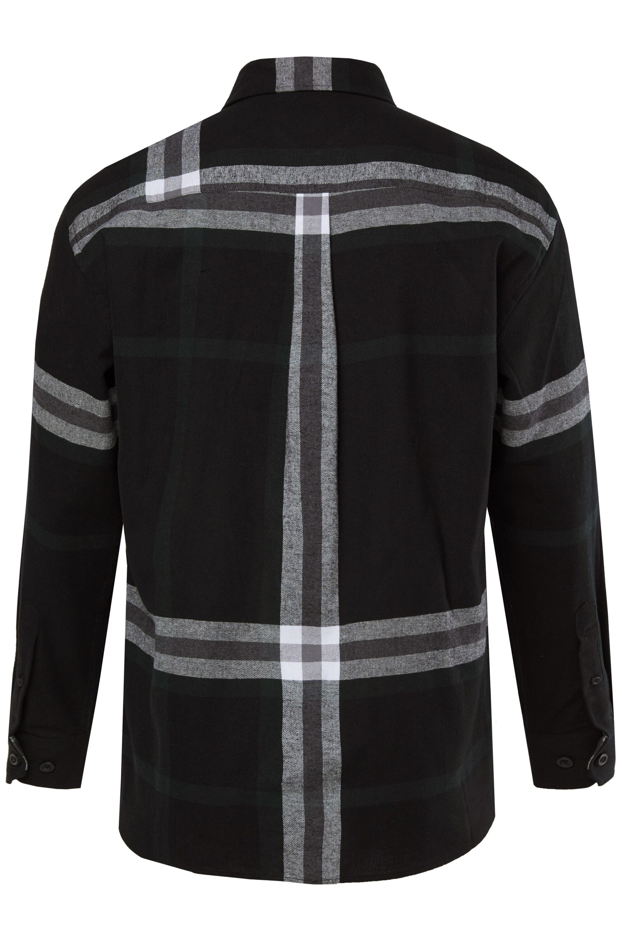 Men Plus Comfort Fit Hemd in Schwarz