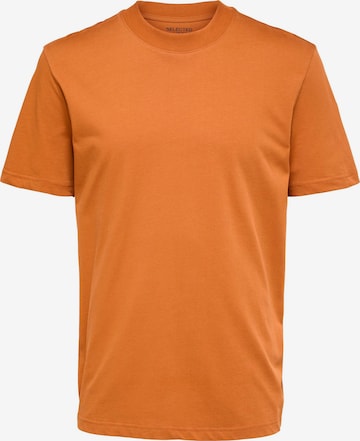 Maglietta 'Colman' di SELECTED HOMME in arancione: frontale