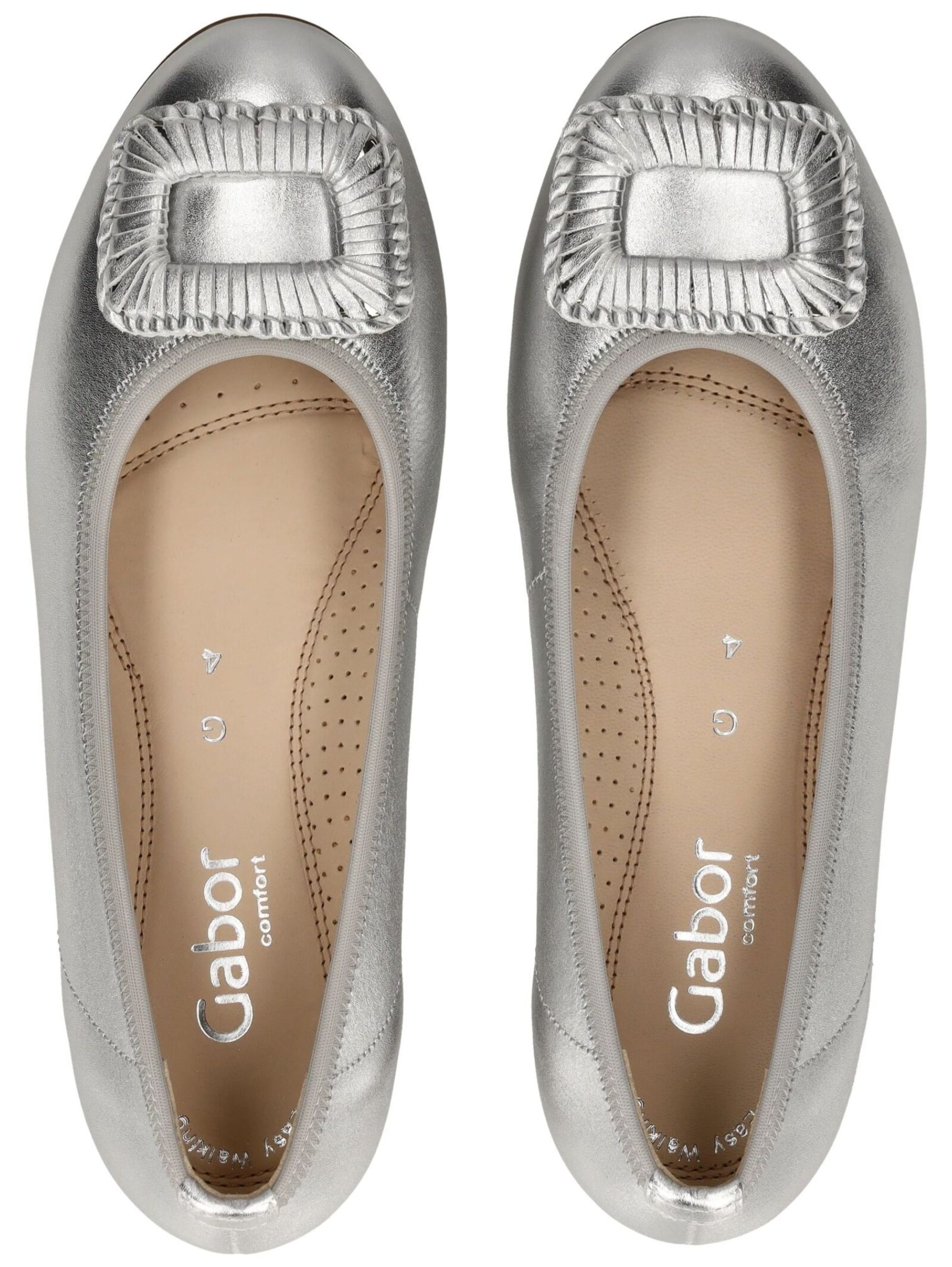GABOR Ballerina in Zilver