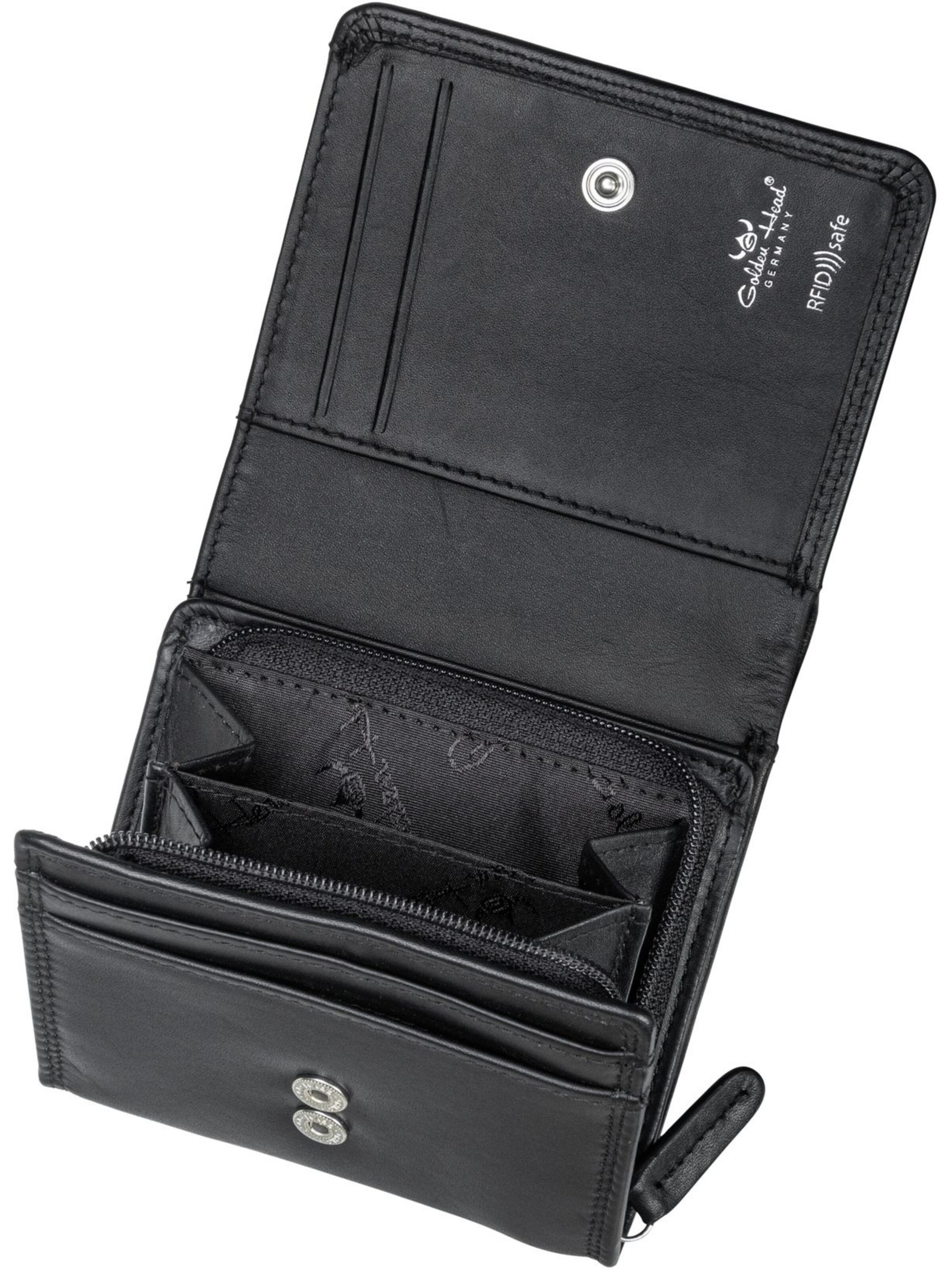 Portamonete 'Polo' di GOLDEN HEAD in nero