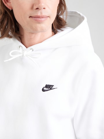 balta Nike Sportswear Megztinis be užsegimo 'CLUB'