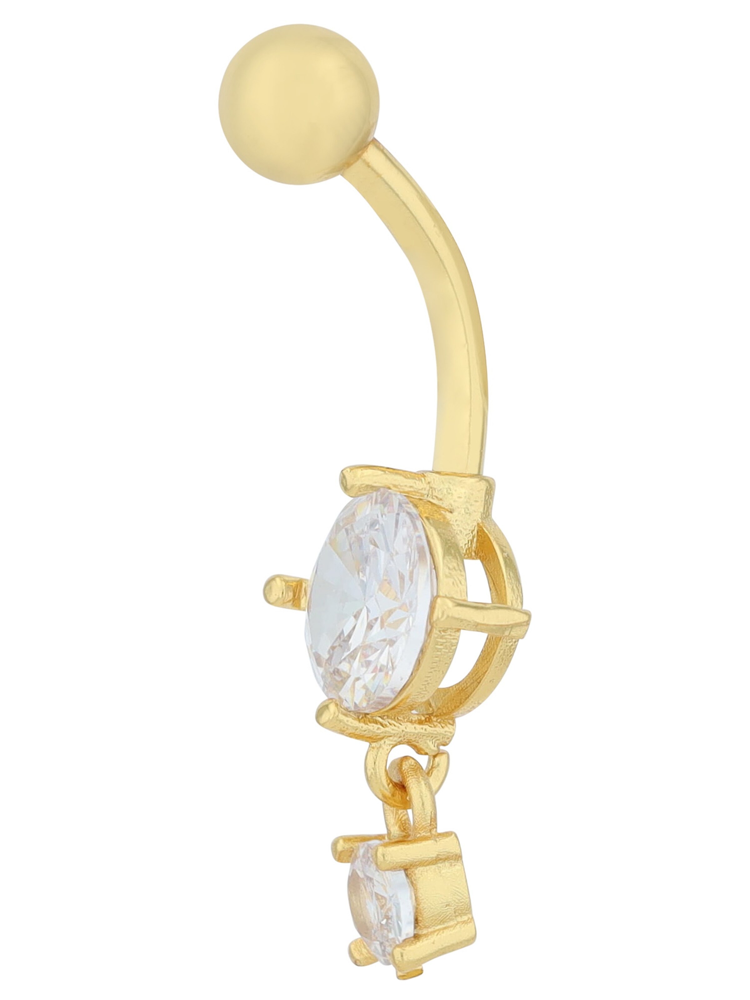 Akzent Piercings 'Zirkonia' in Gold