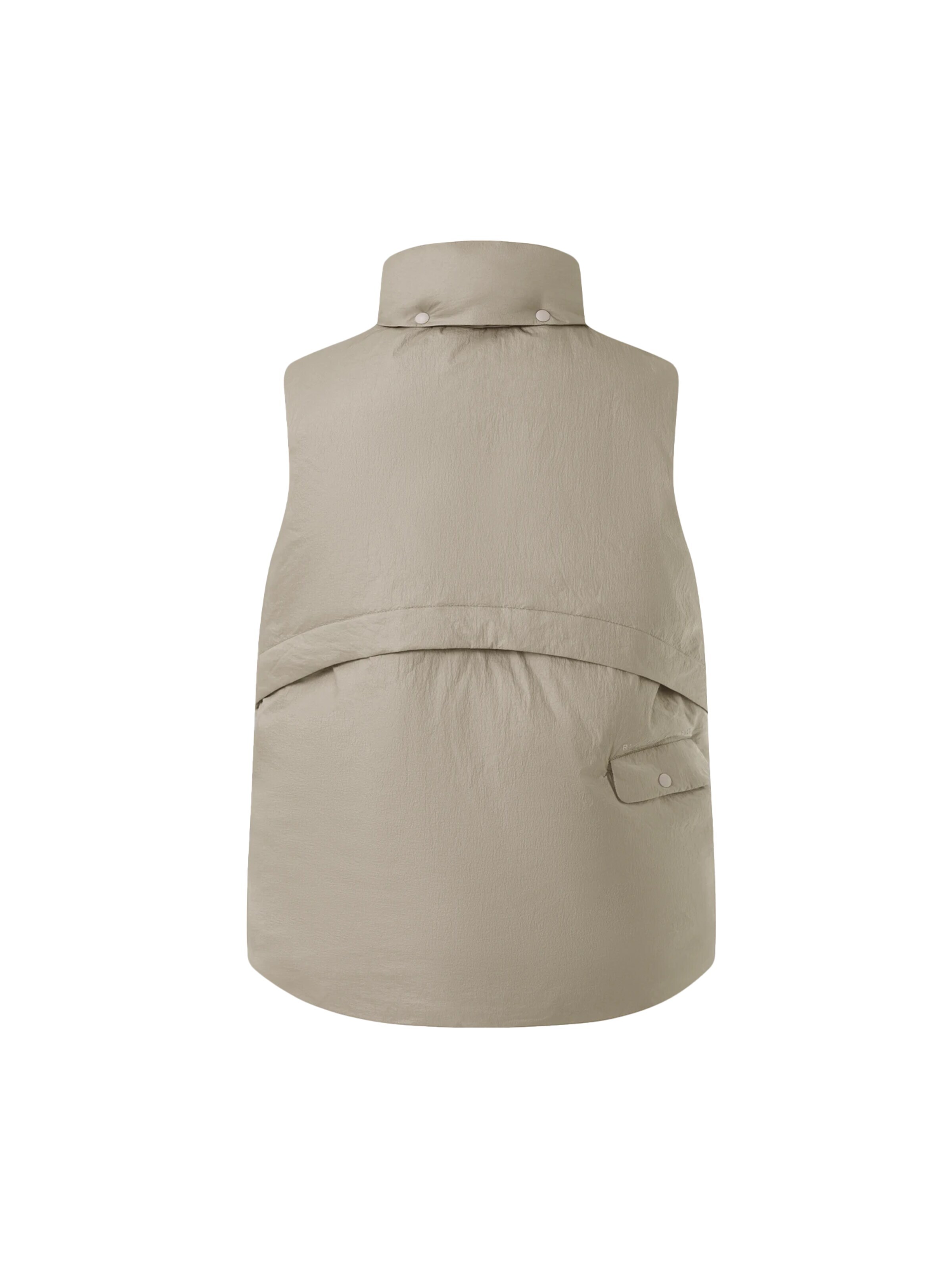 Jelenew - Chaleco 'Metallic Windproof Vest' en plata