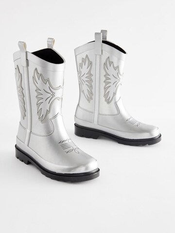 Next Rubber Boots in Silver