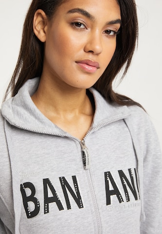 BRUNO BANANI Zip-Up Hoodie in Grey