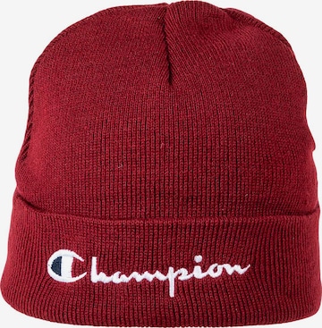 Champion Authentic Athletic Apparel Beanie in Red: front