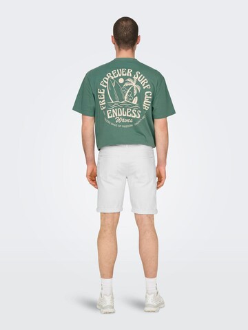 Only & Sons - Slimfit Vaquero 'Ply Life' en blanco