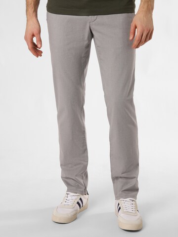 Alberto Regular Chino Pants 'Lou-J' in Grey: front