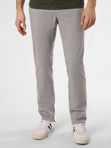 Alberto Slim fit Chino Pants ' Lou-J ' in Grey: front