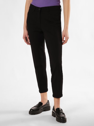 TONI Regular Pleated Pants 'Jolie' in Black: front