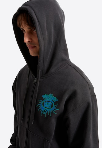 VANS Zip-Up Hoodie 'Torched' in Black