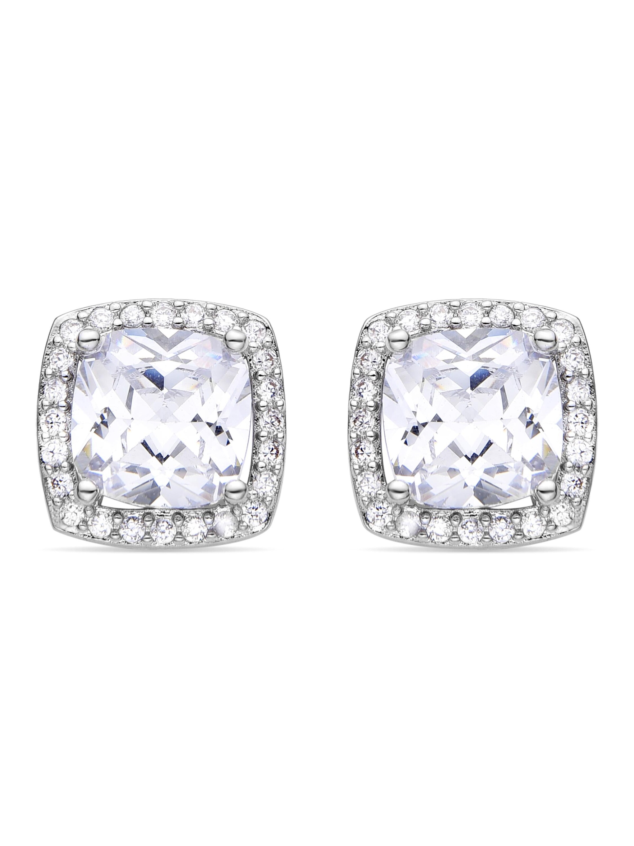 Luxenter - Pendientes 'Derlim' en plata: frente