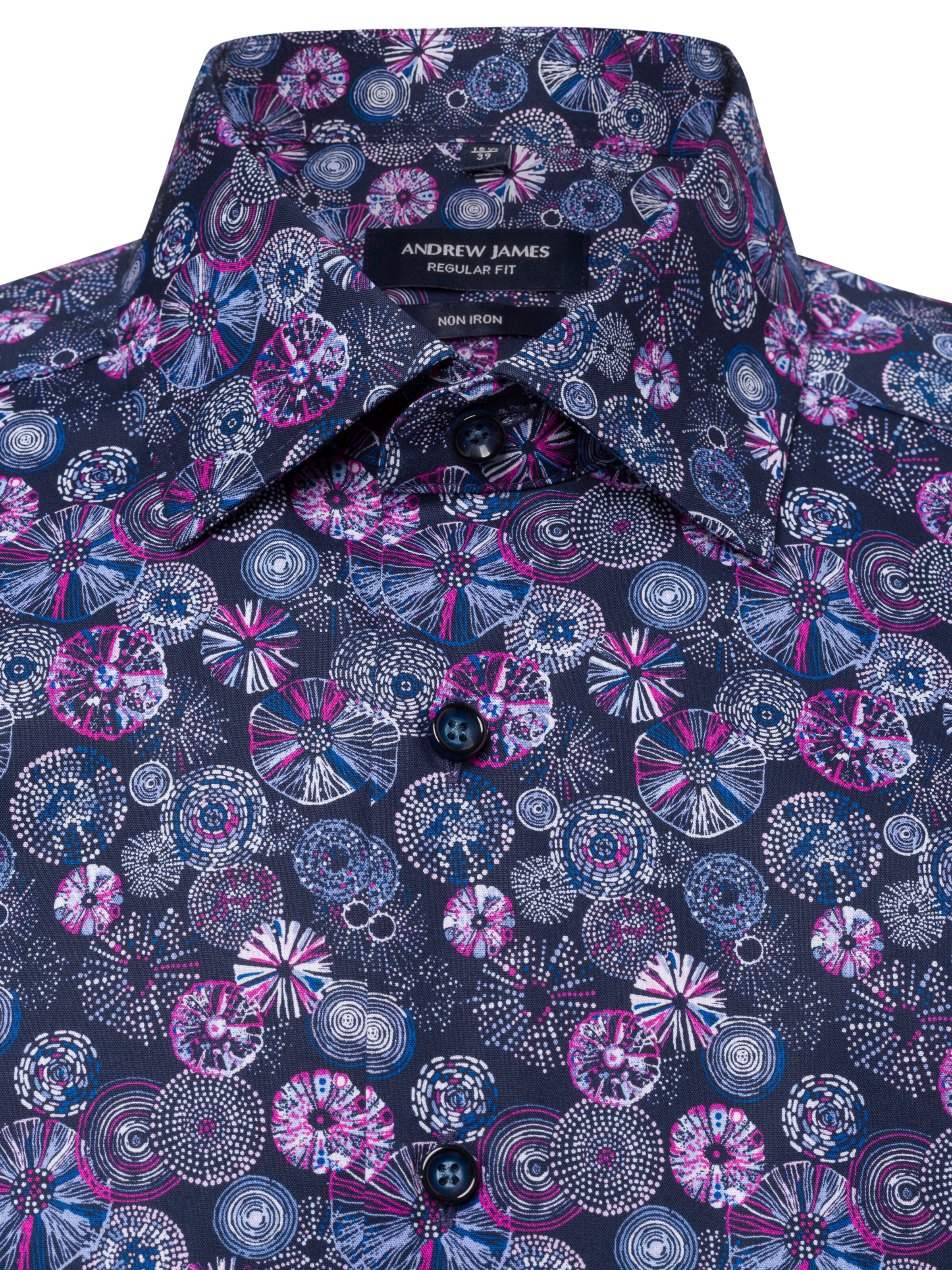 Andrew James Regular Fit Hemd in Blau