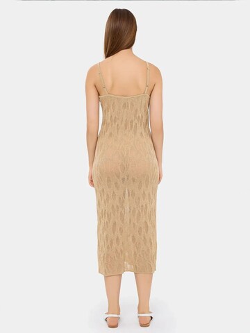 Hiccup Gebreide jurk in Beige