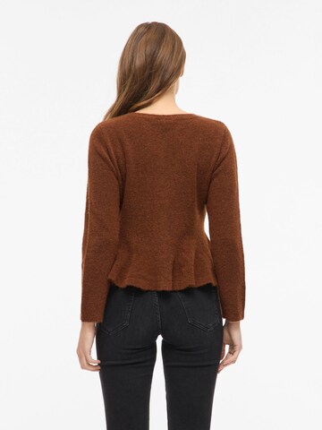 VILA Knit cardigan 'VILUNA' in Brown
