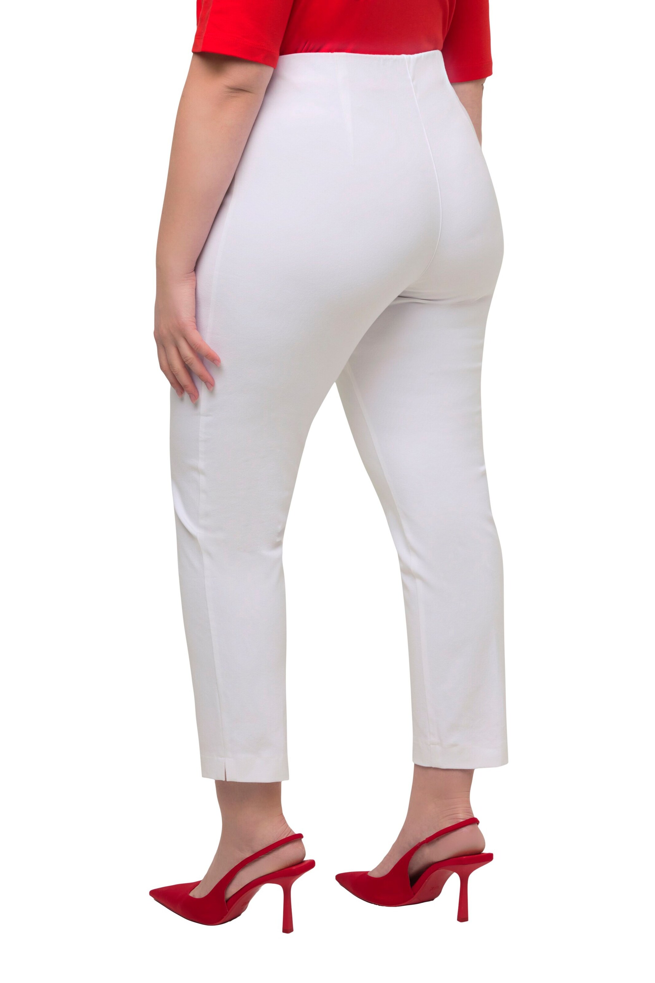 Ulla Popken Slimfit Hose in Weiß