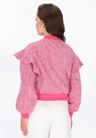 faina Between-season jacket 'Festive' in Pink