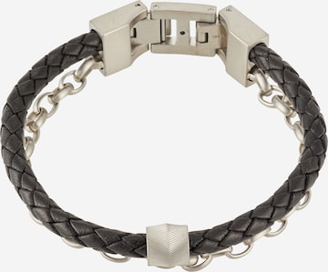 Bracelet FOSSIL en noir : devant