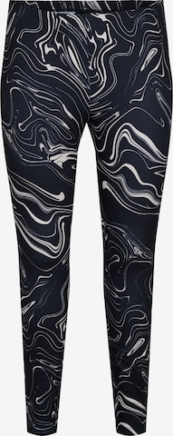 Zizzi Leggings 'Jadan' in Blue: front